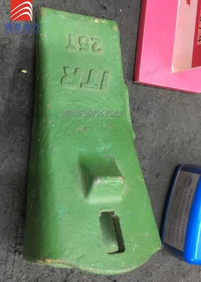 25t फ्लैट बाल्टी बरमा दांत स्टील मशीनरी स्पेयर पार्ट्स ग्रीन