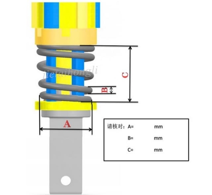 Soilmec Sr516 ड्रिलिंग रिग केली बार टूल केली बार के लिए स्प्रिंग डंपिंग स्प्रिंग