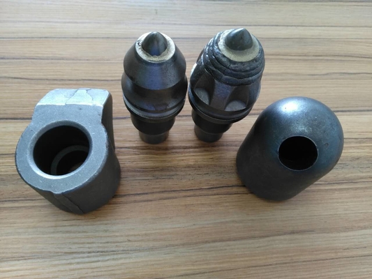 बकेट रॉक ड्रिल बिट 45-55hrc कठोरता के लिए B47k22h कार्बाइड बुलेट दांत;