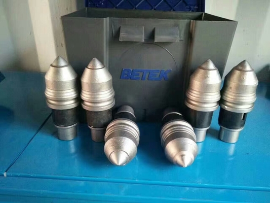बकेट रॉक ड्रिल बिट 45-55hrc कठोरता के लिए B47k22h कार्बाइड बुलेट दांत;