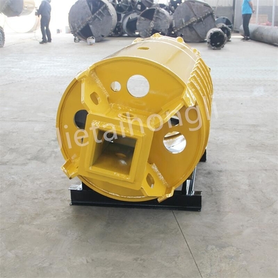 हार्ड ग्राउंड के लिए बुलेट दांत के साथ OD800mm रॉक कोर बैरल बाल्टी